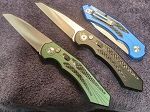 Diablo side open auto Green Handle