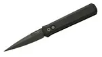 Godfather Black Handle Black Plain Blade