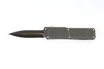 Lightning Double Edge Black handle black blade plain edge