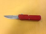 Lightning Red handle, Silver blade, plain