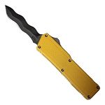 Lightning Yellow Handle Silver Kriss Blade