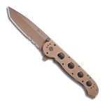 M16-14 Desert Big Dog - Tan, Tanto, AutoLAWKS, Combo Edge