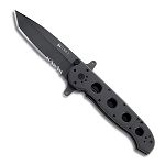 M16-14 Special Forces - Black, Tanto, AutoLAWKS, Combo Edge