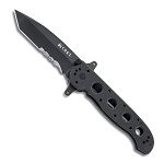 M16-14 Special Forces - Black G10 Handle, Tanto, AutoLAWKS, Veff Combo Edge