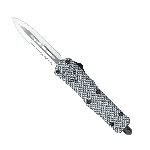 MEDIUM BLACK FS-3 DAGGER 1 SIDE SERRATED