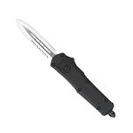 SMALL BLACK FS-3 DAGGER 1 SIDE SERRATED