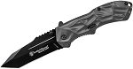 Smith & Wesson 3rd Generation Black Ops. MAGIC assist liner lock folder w/ black tanto blade & grey aluminum handle with pocket clip