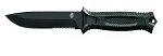 StrongArm Fixed Blade Knife, Black Serrated