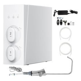 Reverse Osmosis System, 800 GPD 8-stage Tankless Reverse Osmosis Water Filter, Under Sink Water Filtration System with Smart Display Faucet