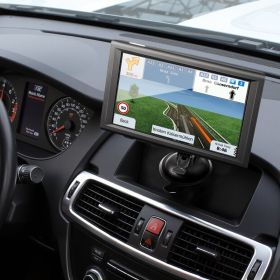 GPS Navigator For Car 9 Inch Touch Screen 16GB GPS Navigation System Dash Cam (Option: Black)